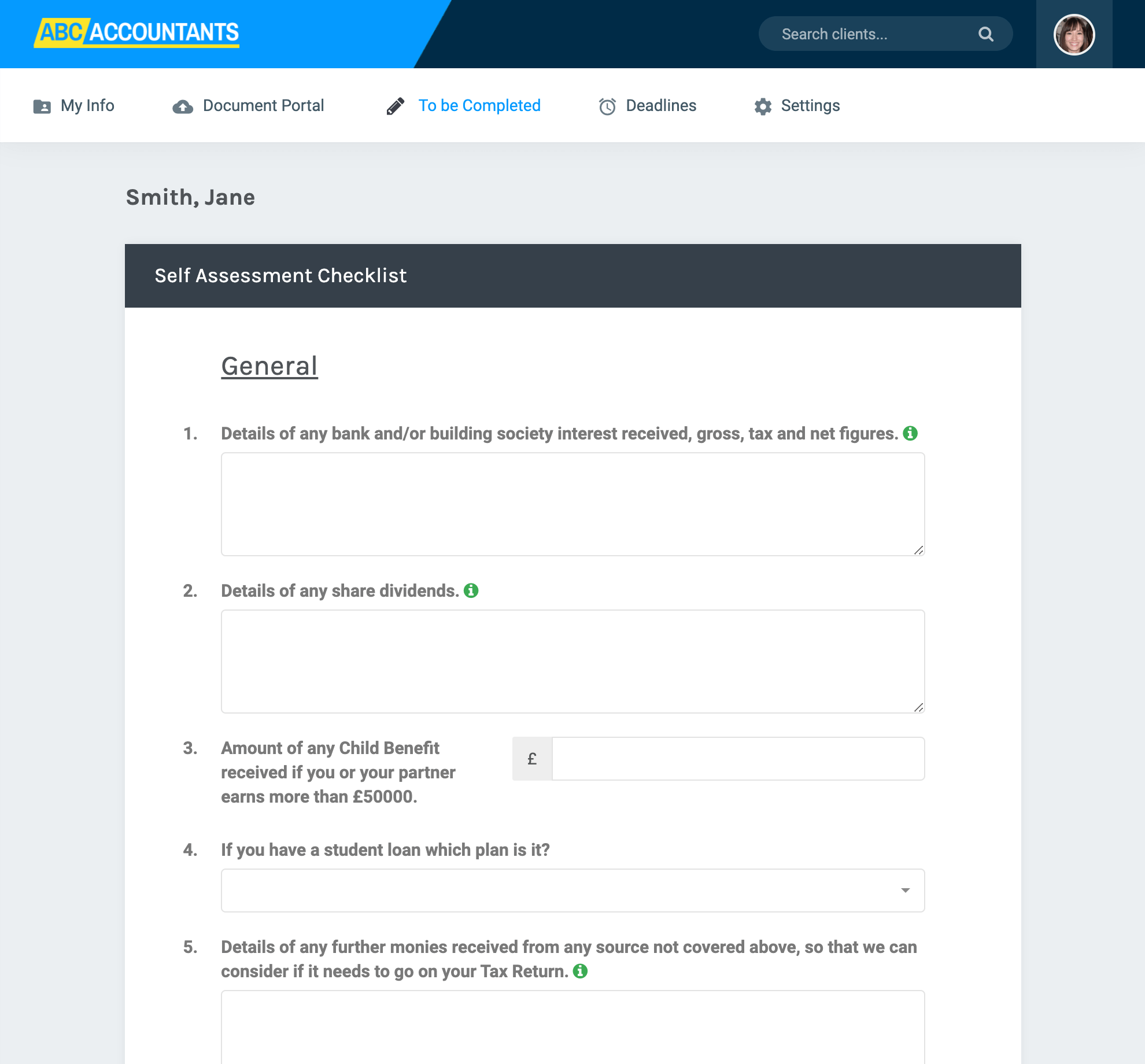 Share forms on the portal